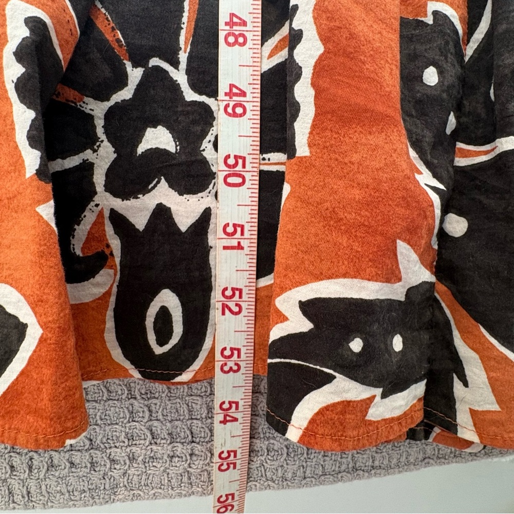 H&M Orange & Black Spaghetti Strap Long Dress - M - Picture 9 of 16